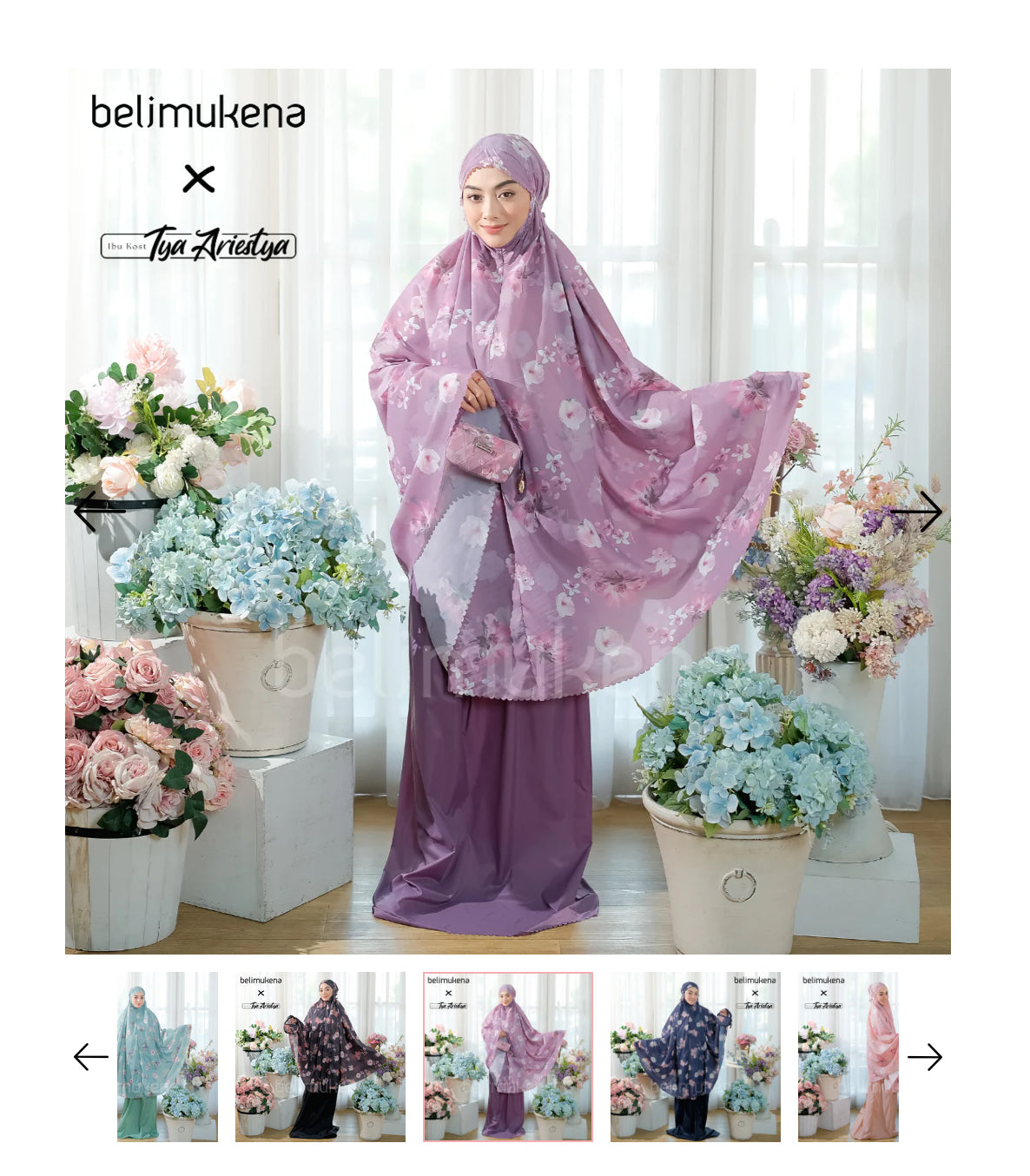 (FREE SAJADAH) BELIMUKENA PREMIUM - Mukena Mini Parasut Travel Motif Premium Korea 2in1 Daily Lasercut warna Jasmine Mauve